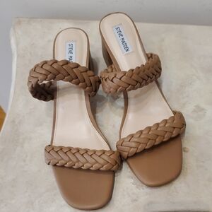 Steve Madden Brown Braided Heels